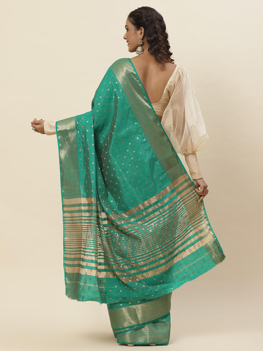 Zari Border Woven Handloom Saree