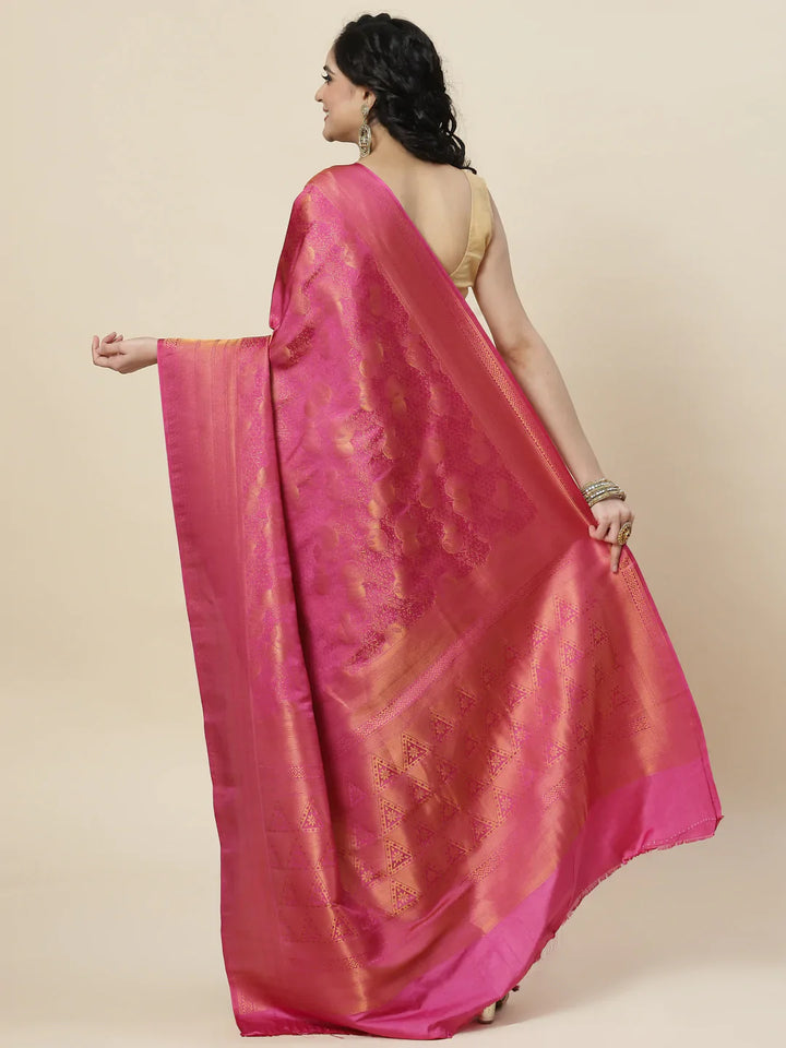 Zari Jaal Handloom Woven Saree