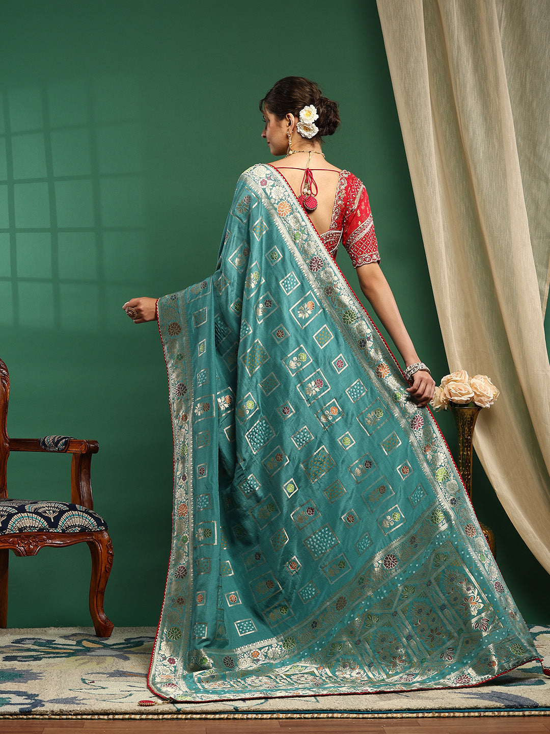 Embroidered Banarasi Saree