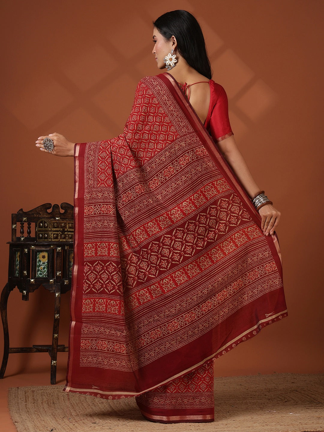 Digital Printed Art Silk Saree