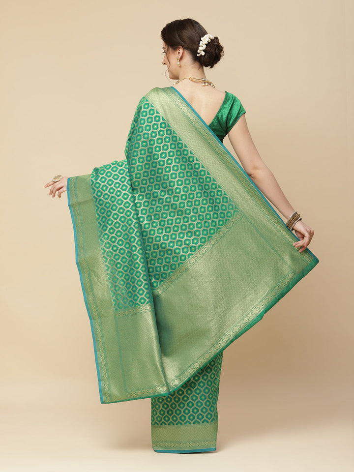 Zari Jaal Cotton Woven Saree