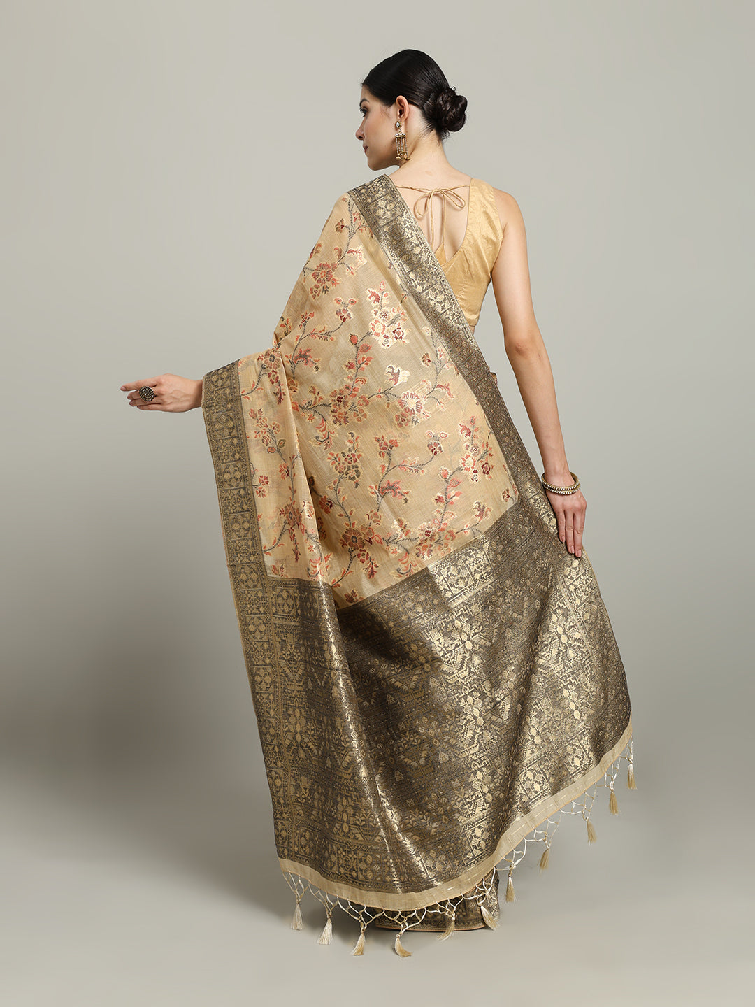 Zari Jaal Art Silk Woven Saree