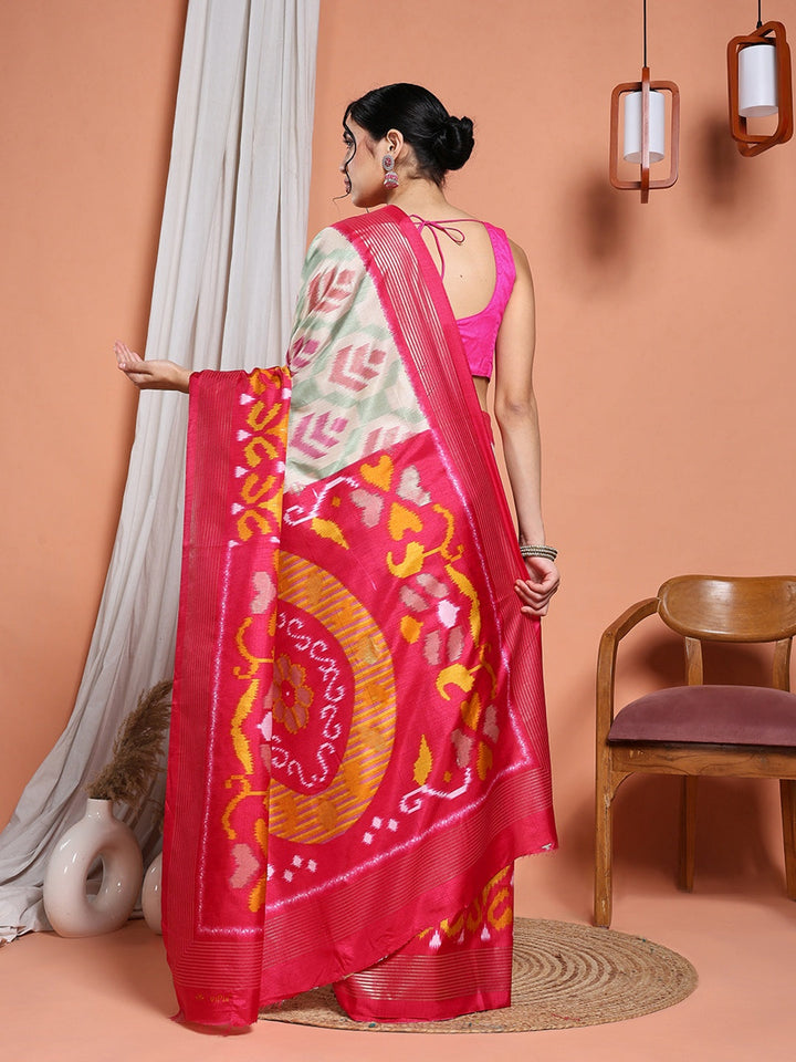 Digital Printed Art Silk Saree