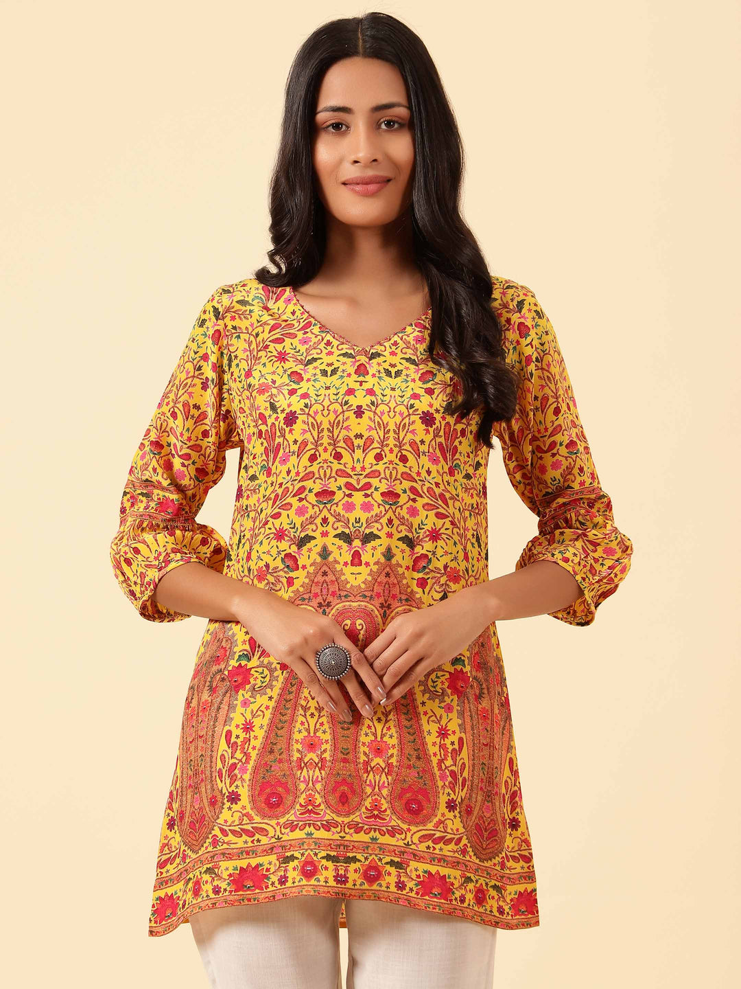 Printed Crepe Kurti