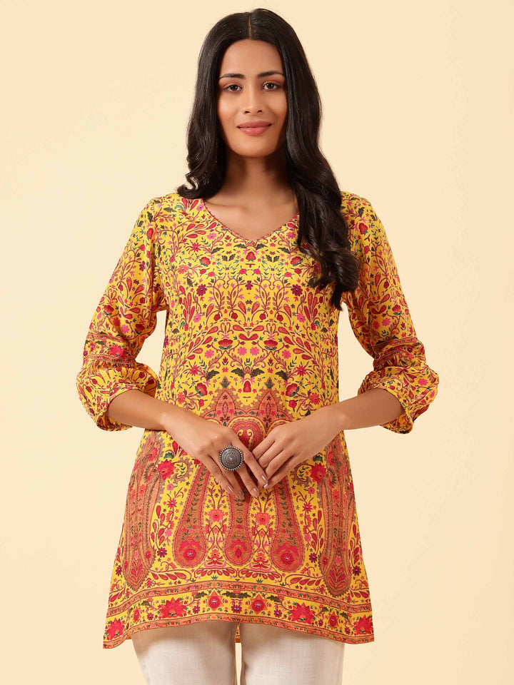 Printed Crepe Kurti