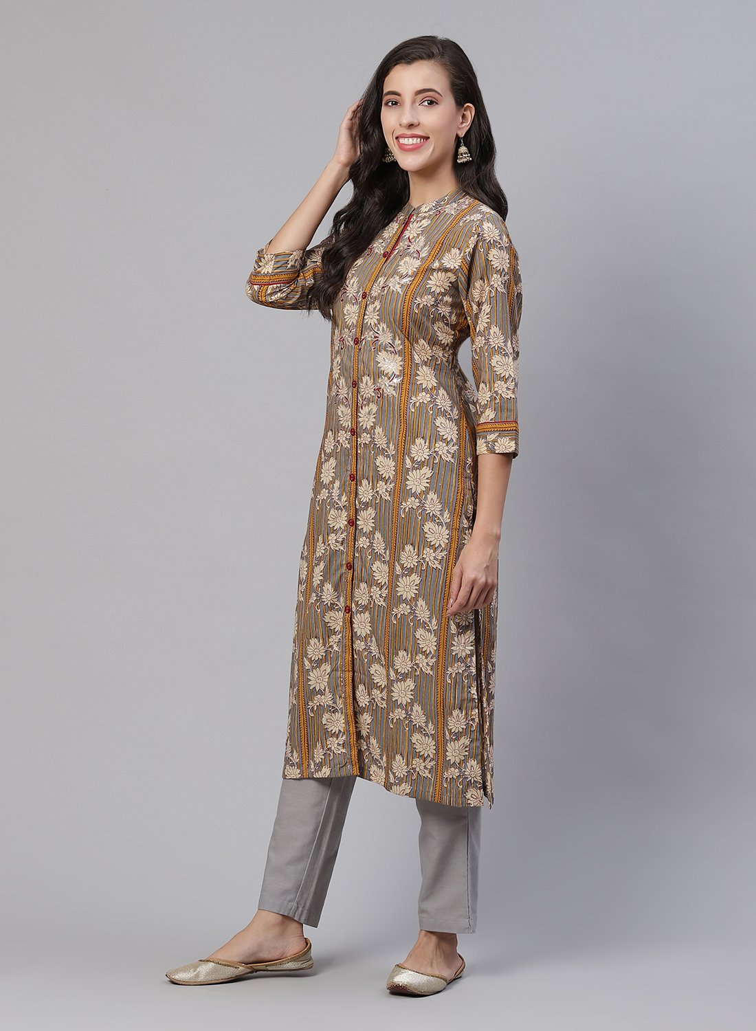 Embroidered Cotton Kurti