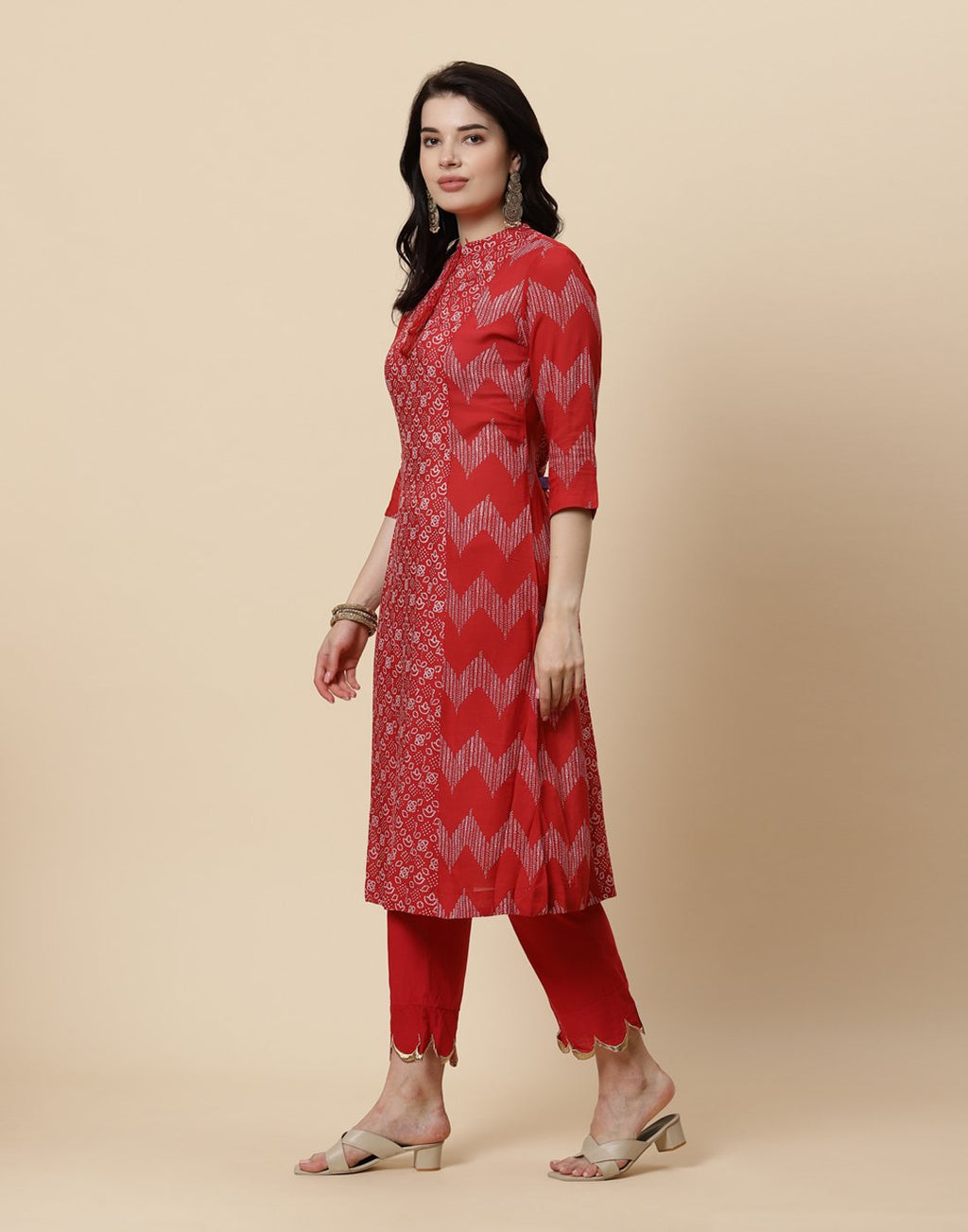 Printed Cotton Kurti With Pant