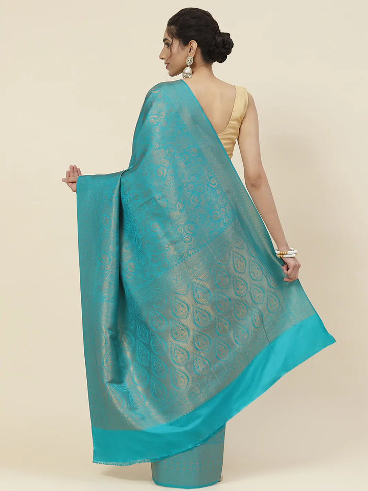 Zari Jaal Handloom Woven Saree