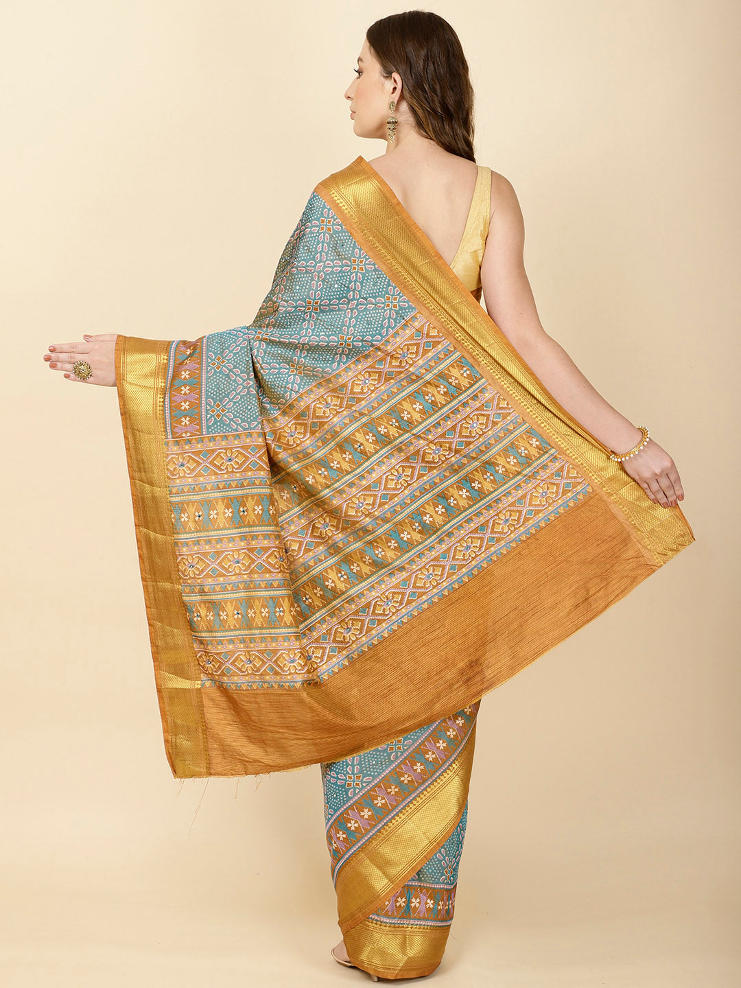 Patola Print Handloom Saree