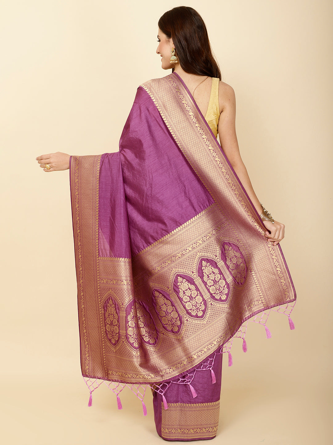 Zari Border Woven Handloom Saree