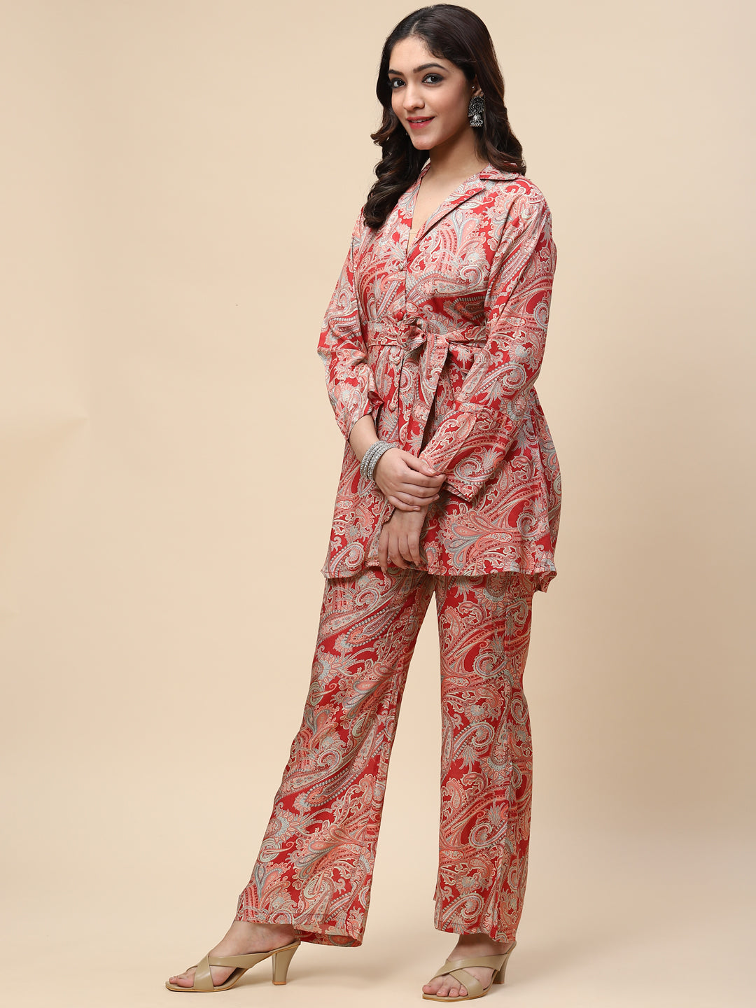 Printed Muslin Kurta With Pants