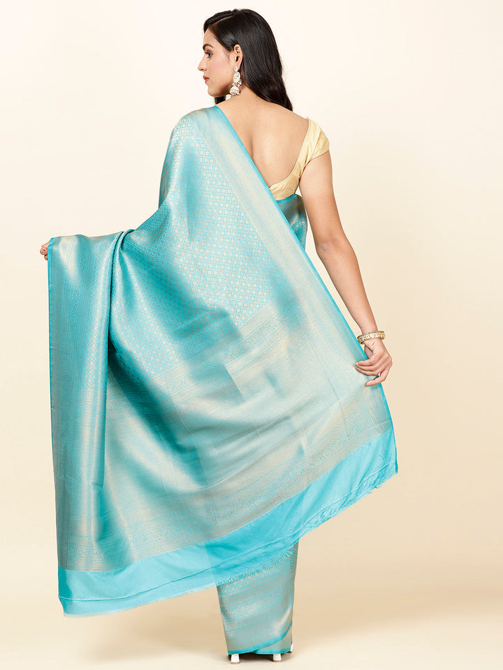 Zari Jaal Woven Handloom Saree