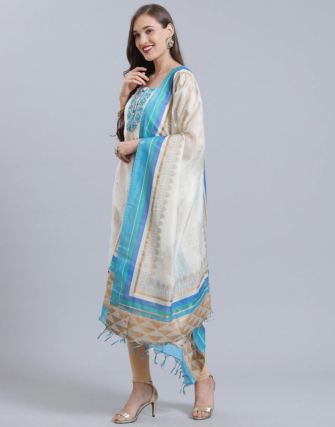 Chanderi Suit Set