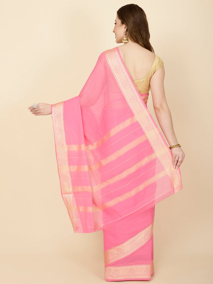 Resham Border Woven Cotton Saree