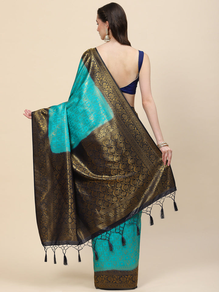Zari Jaal Handloom Woven Saree