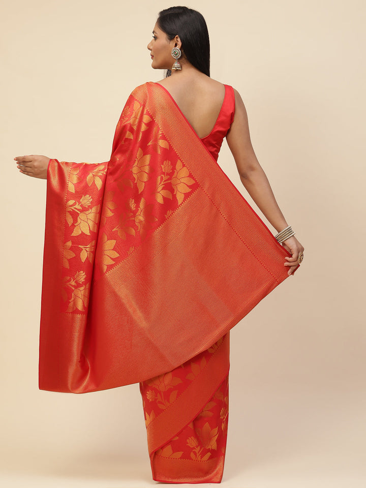 Brocade Zari Jaal Handloom Woven Saree
