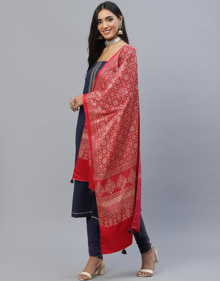 Chanderi Cotton Suit Set