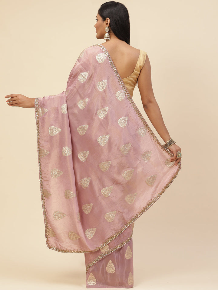 Woven Embroidered Banarasi Saree