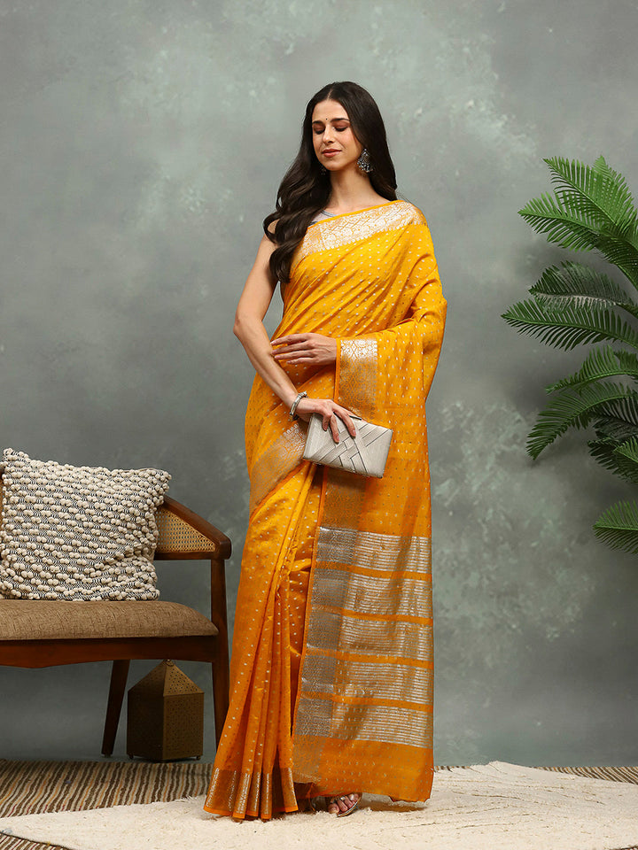 Woven Booti Art Silk Saree