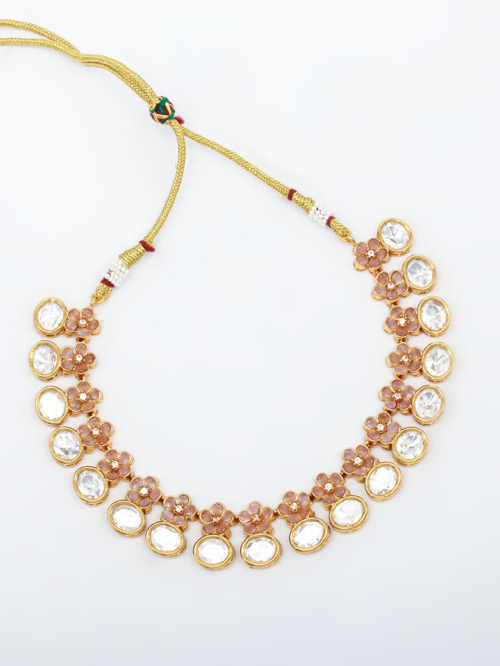 Kundan Necklace Set With Earrings