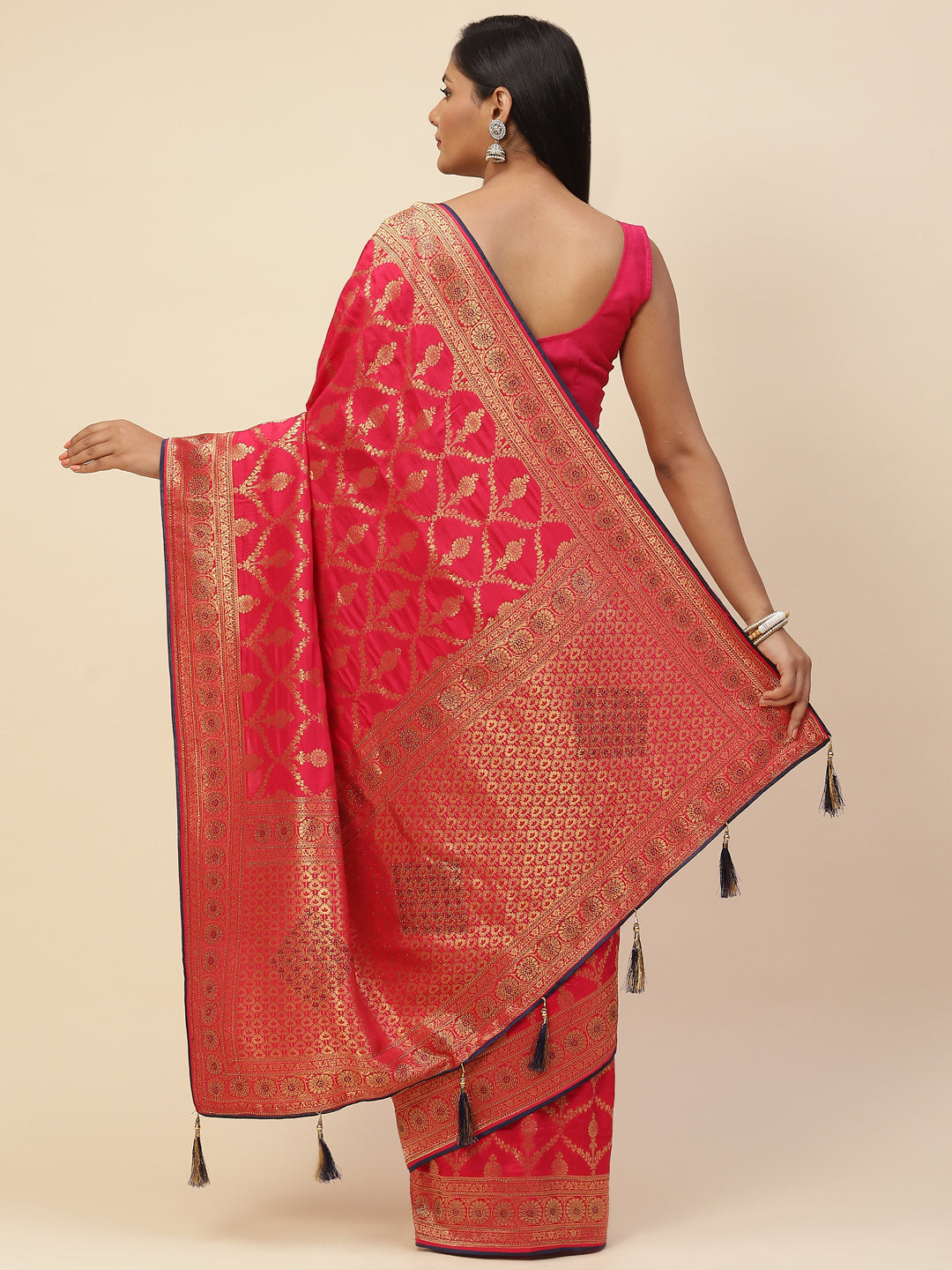 Resham Jaal Embroidered Banarasi Saree