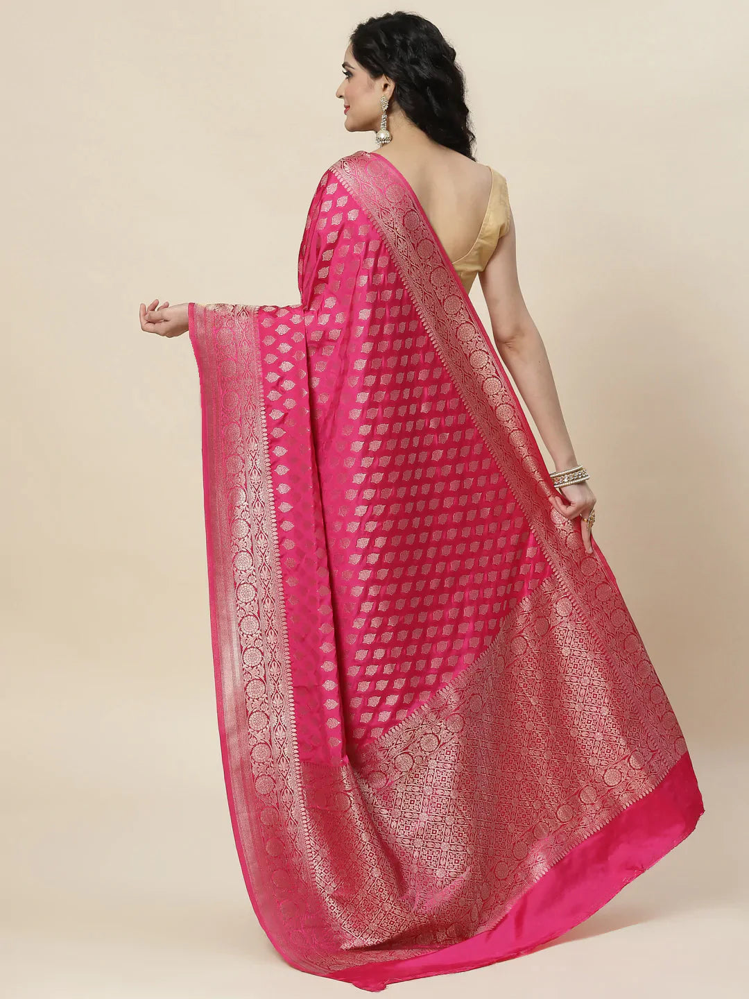 Zari Booti Handloom Woven Saree