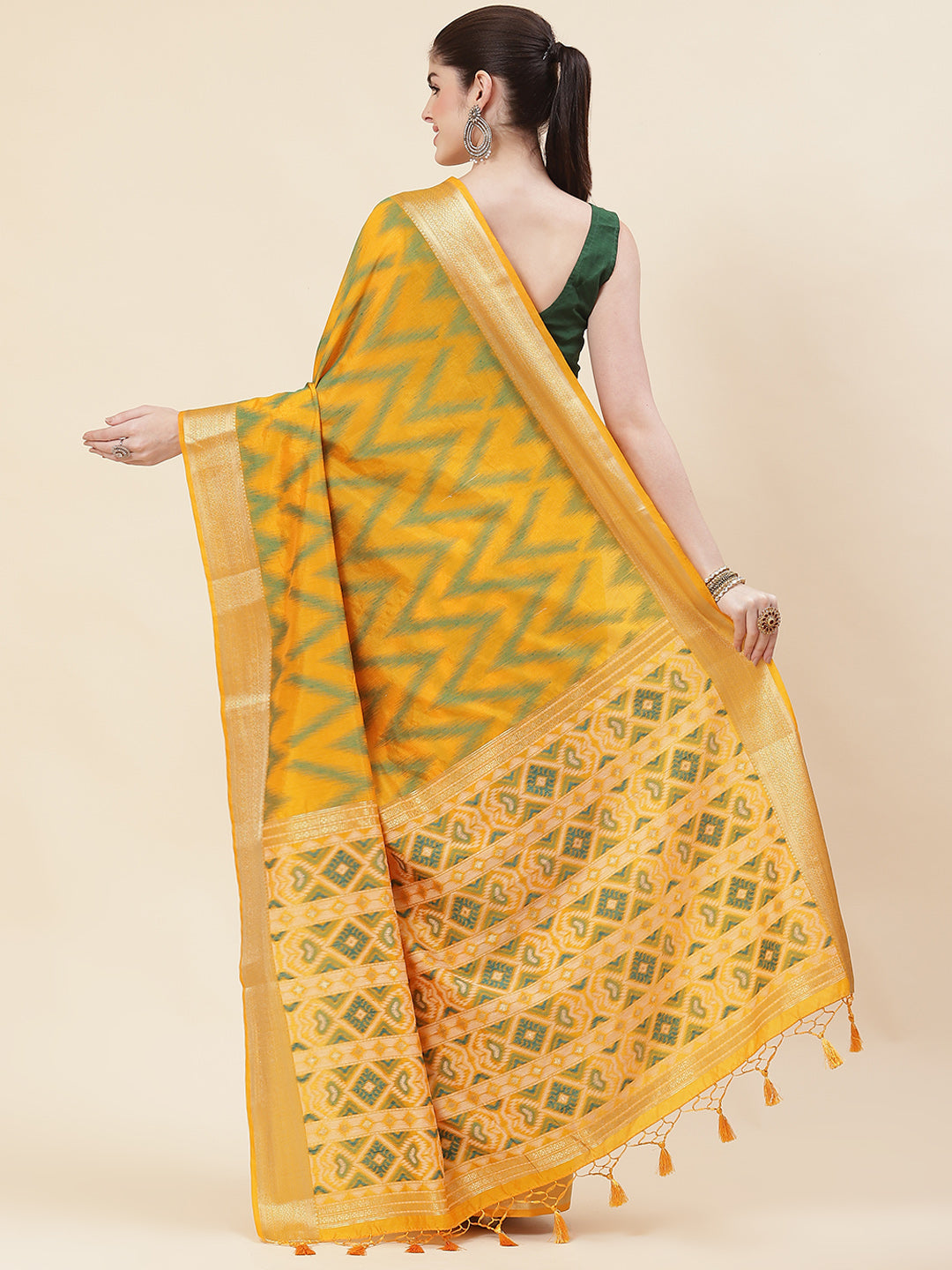 Zari Border Handloom Woven Saree