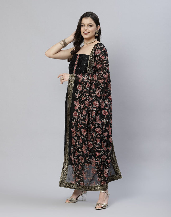 Embroidered Chanderi Suit Piece
