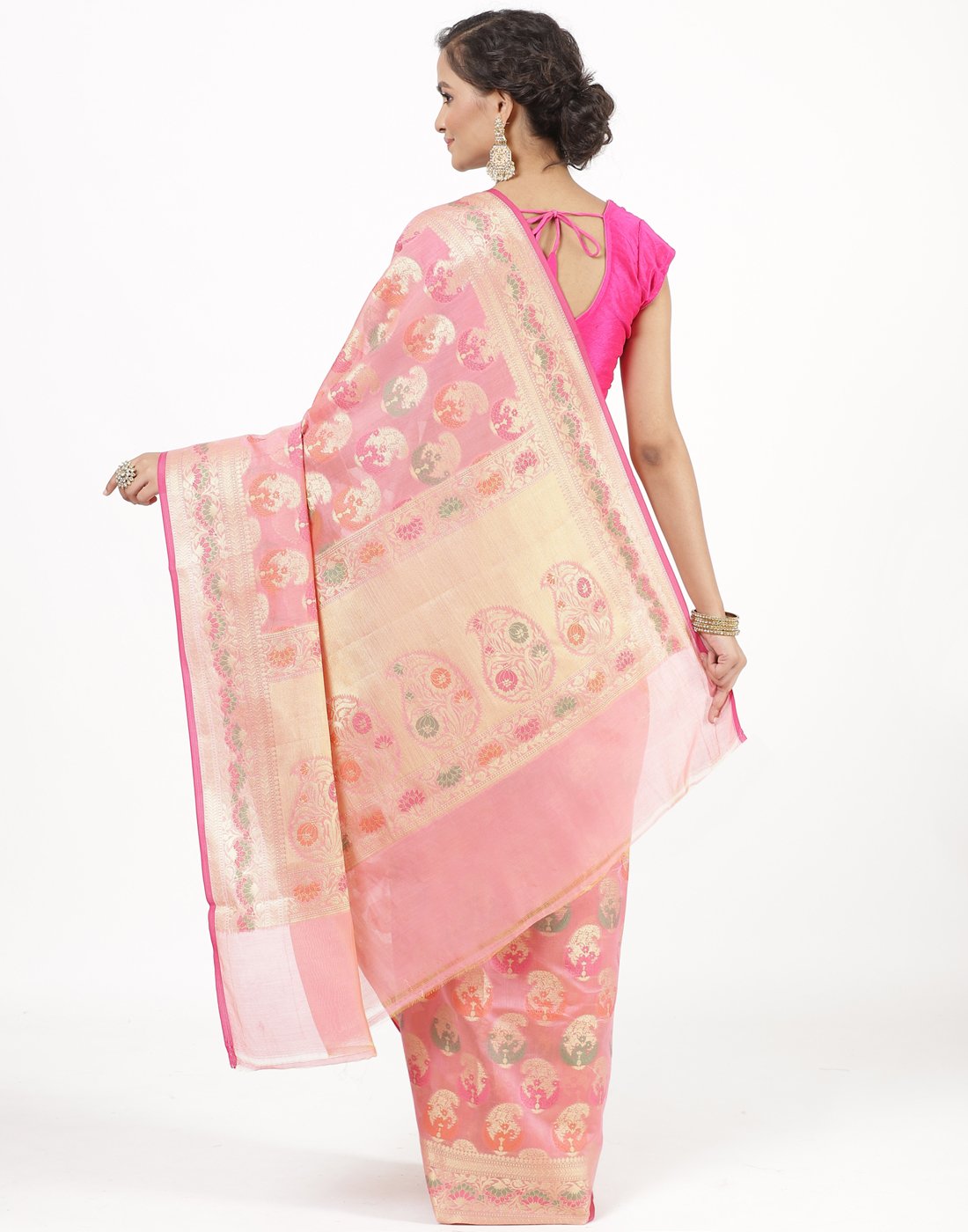 MBZ Meena Bazaar-Cotton Woven Saree