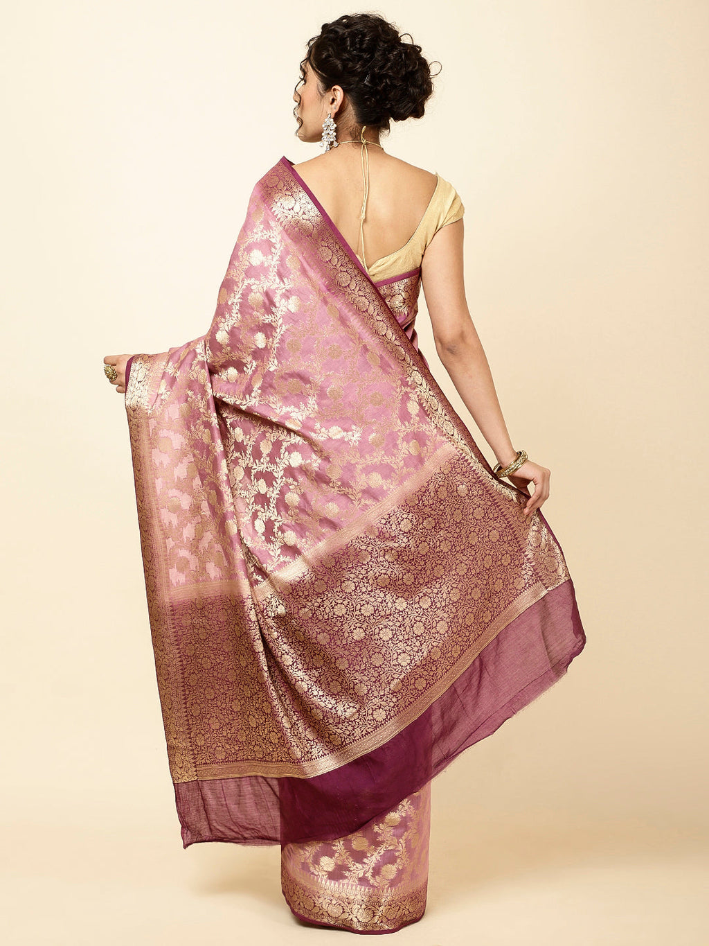Zari Jaal Woven Cotton Saree