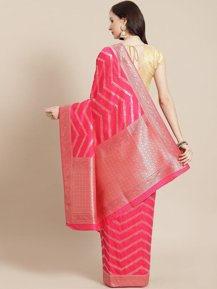 Stone Jaal Banarasi Woven Saree