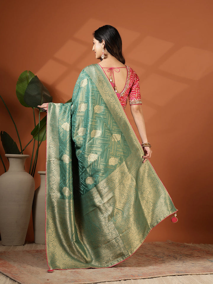 Embroidered Banarasi Saree