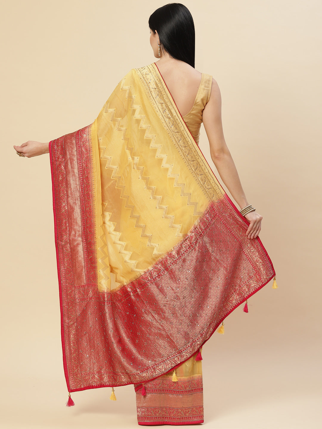 Embroidered Organza Saree
