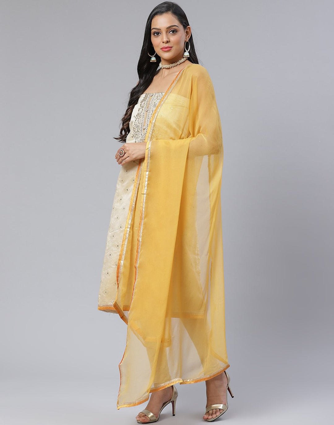 Chanderi Suit Set