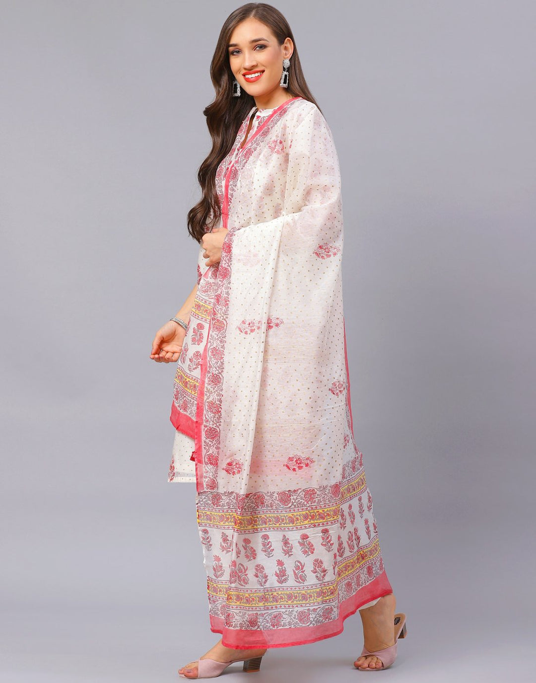Straight Cotton Printed Salwar Kameez Stitched Suit