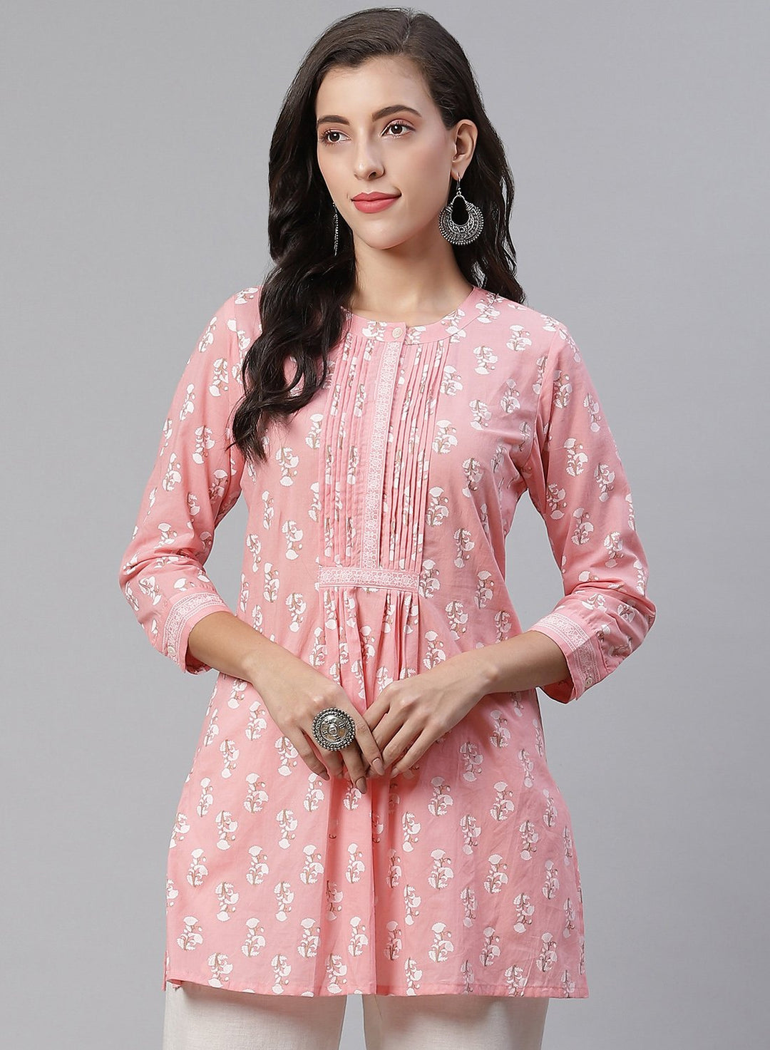 Printed Cotton Short Kurti