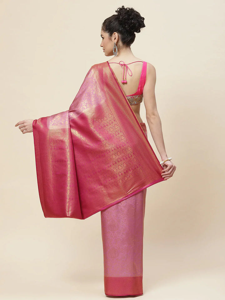 Zari Border Handloom Woven Saree