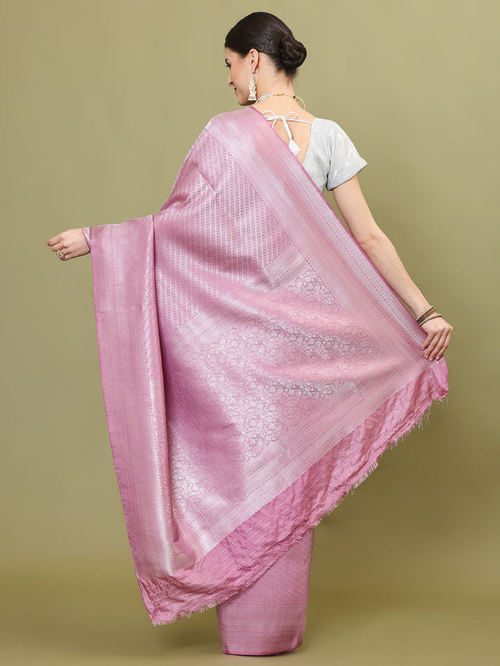 Zari Jaal Brocade Handloom Woven Saree