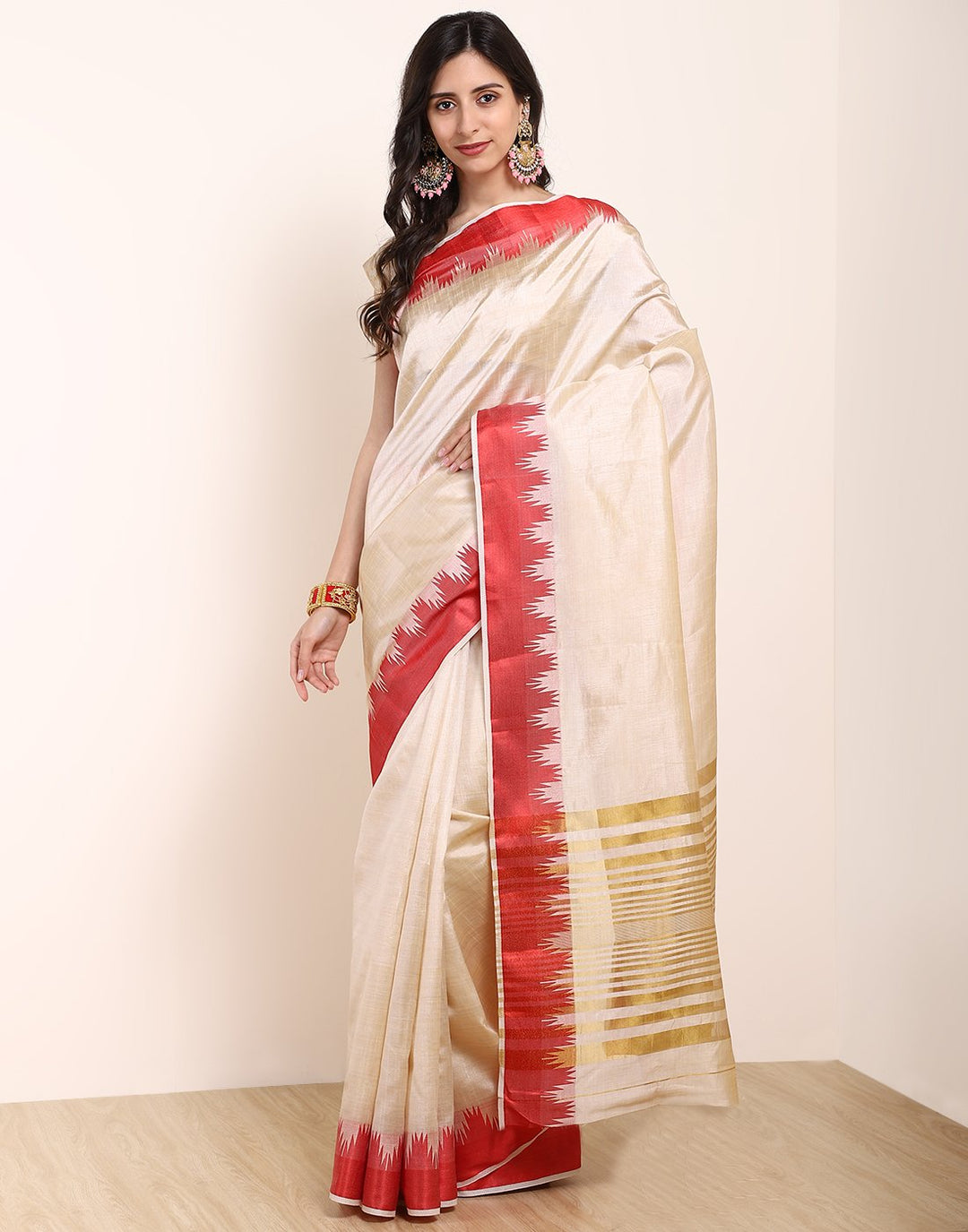 Mustard Art Handloom Saree
