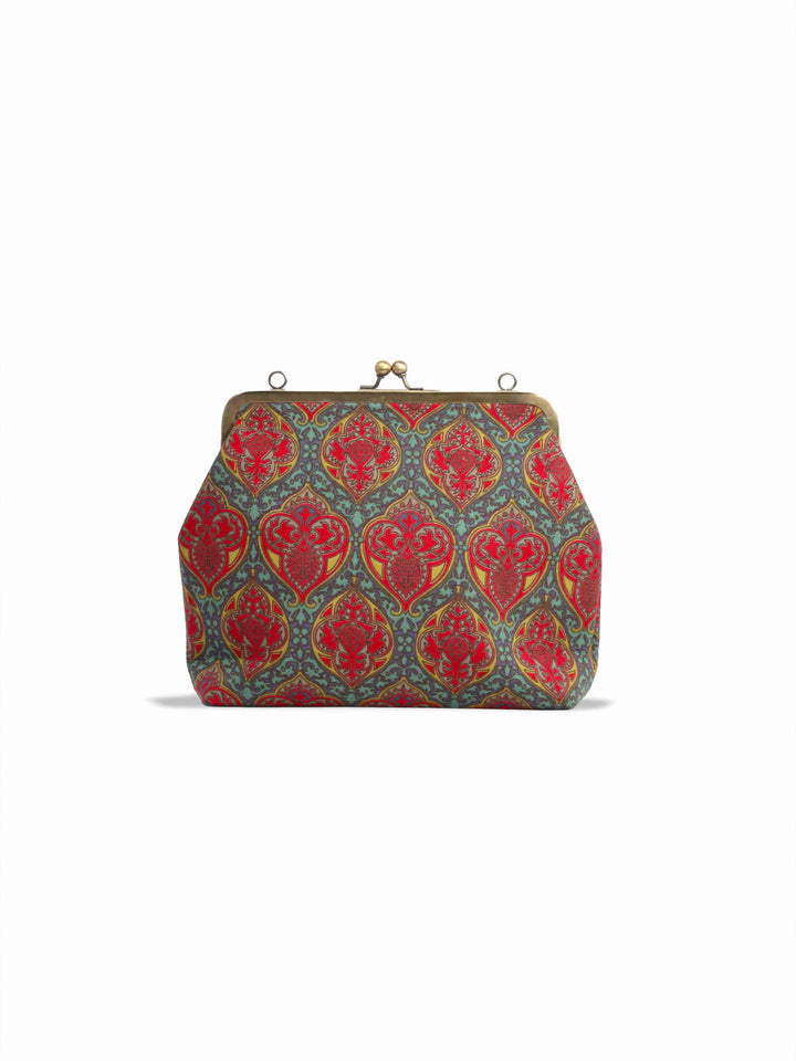 Multicolor Printed Cotton Clutch