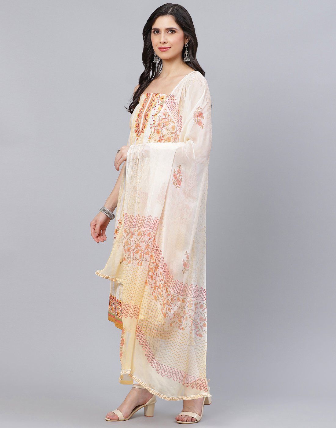 Cotton Embroidered Suit piece