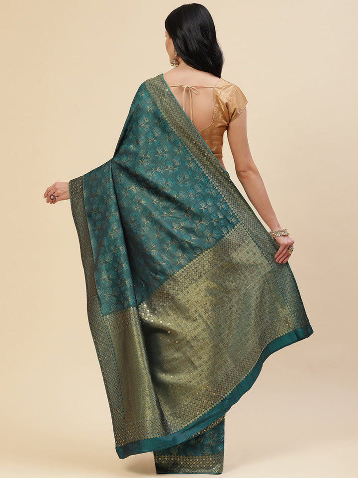 Stone Embroidered Banarasi Saree