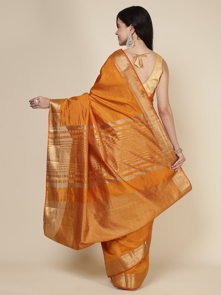 Brocade Zari Jaal Art Silk Woven Saree