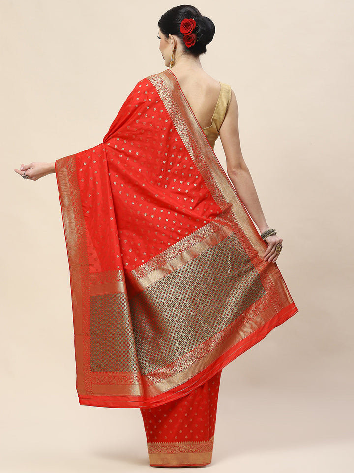 Zari Booti Woven Art Silk Banarsi Saree