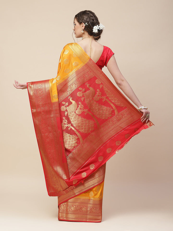 Zari Border Woven Art Handloom Saree