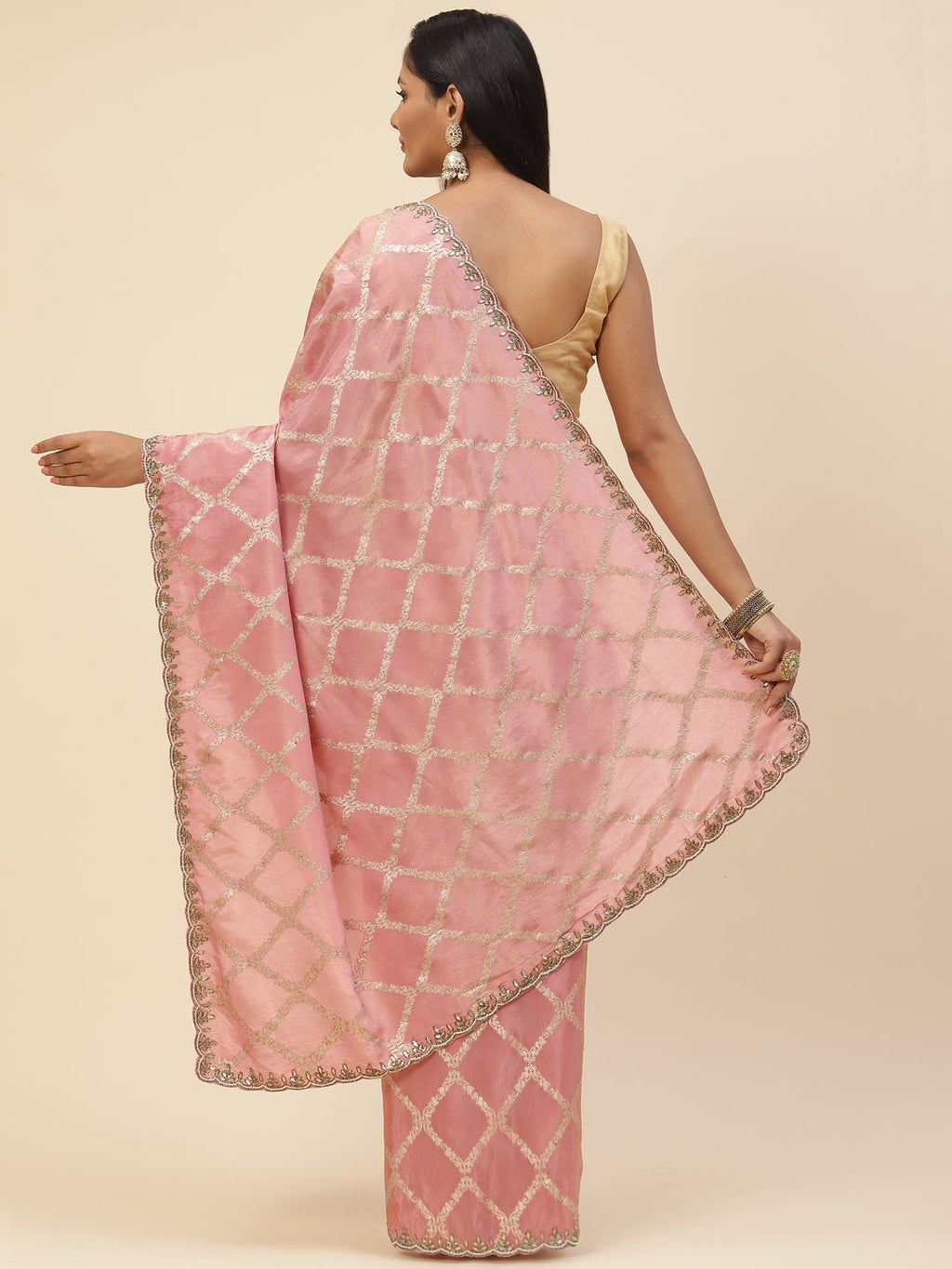Cutdana Embroidered Banarasi Saree