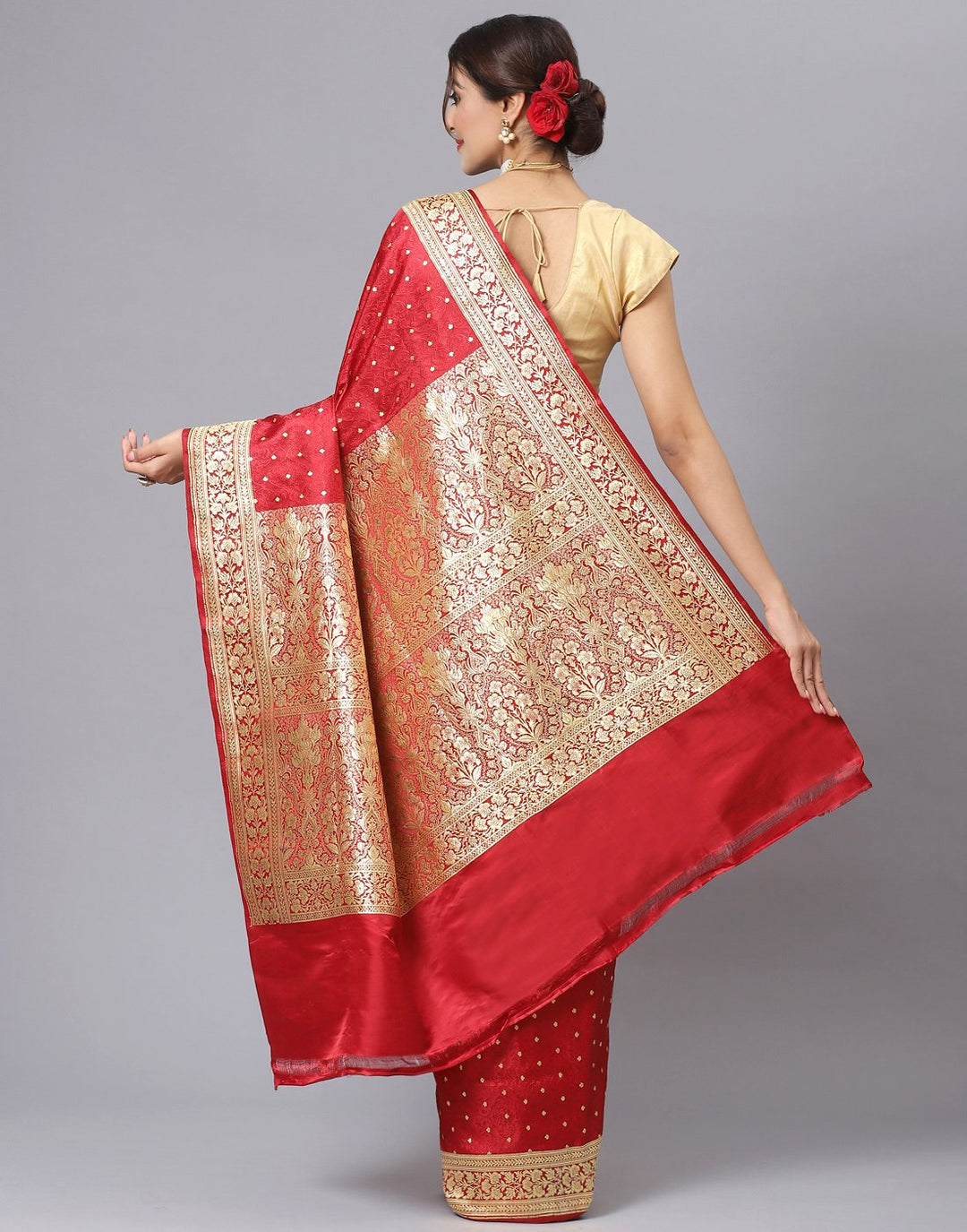 MBZ Meena Bazaar-Woven Banarasi Tanchoi Saree