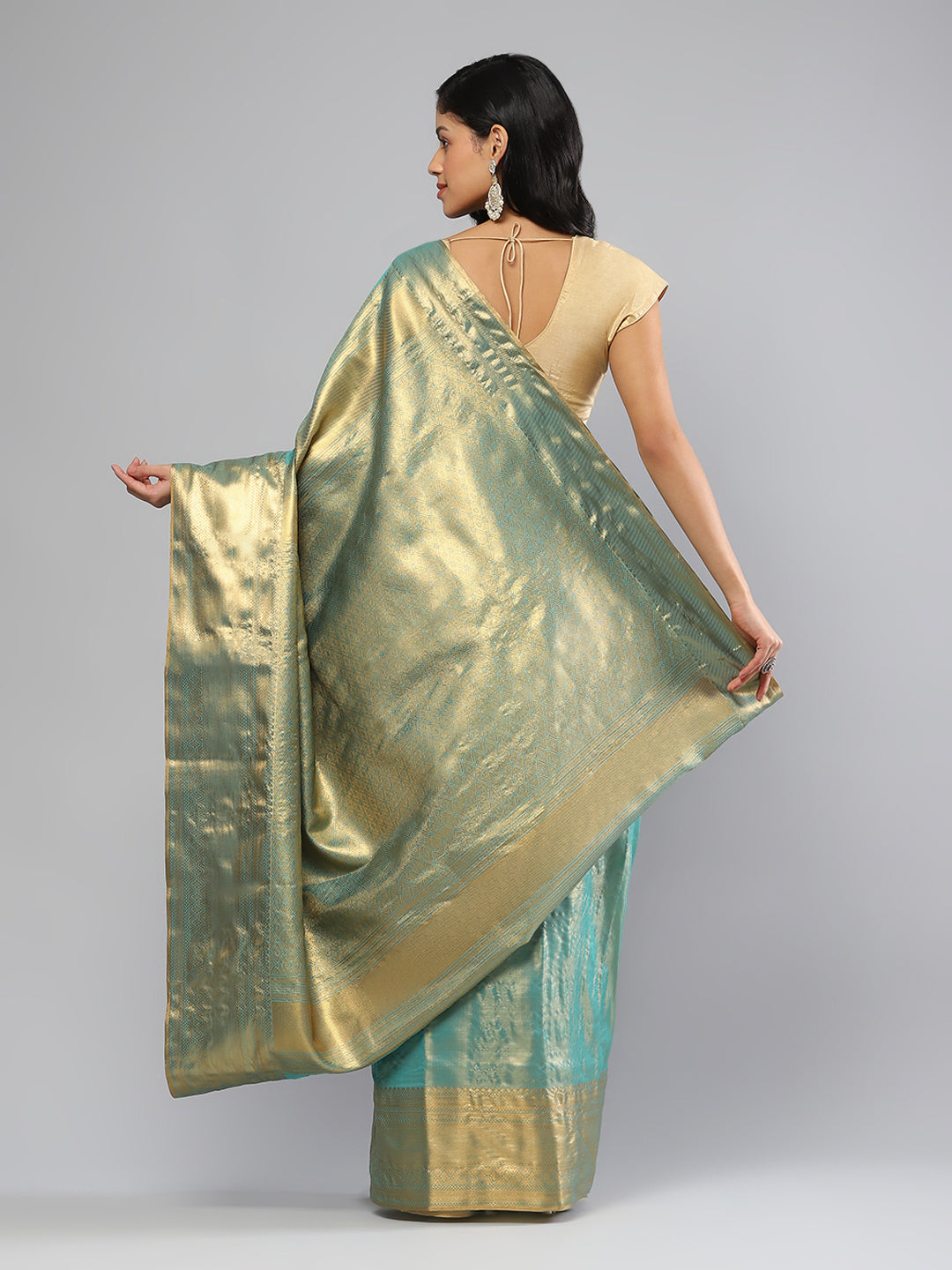 Woven Border Art Silk Saree