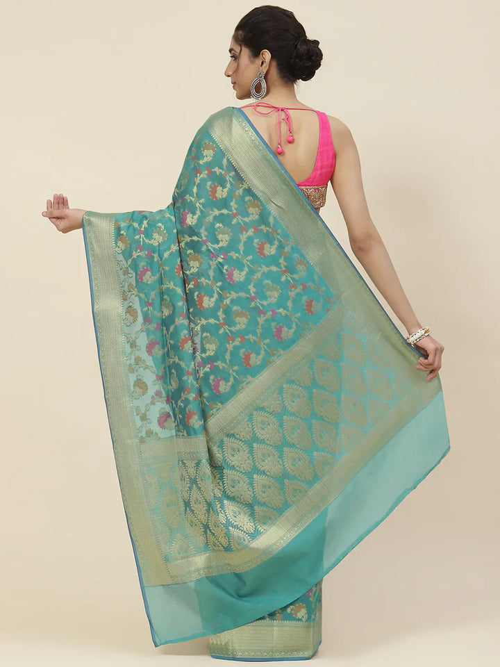 Zari Jaal Cotton Woven Saree