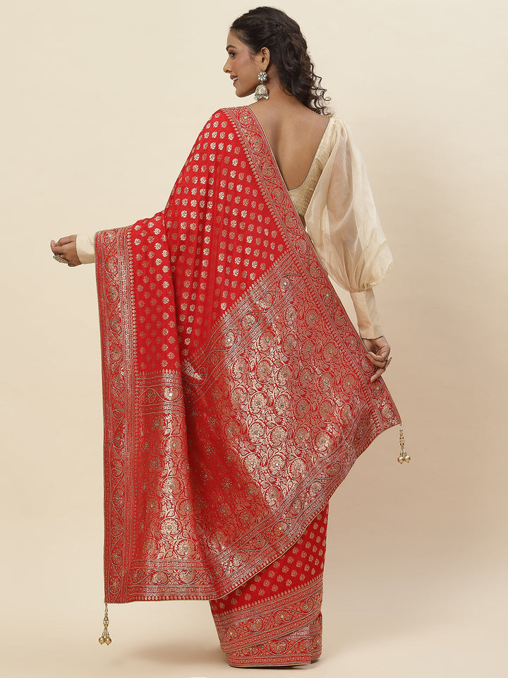 Embroidered Banarsi Saree